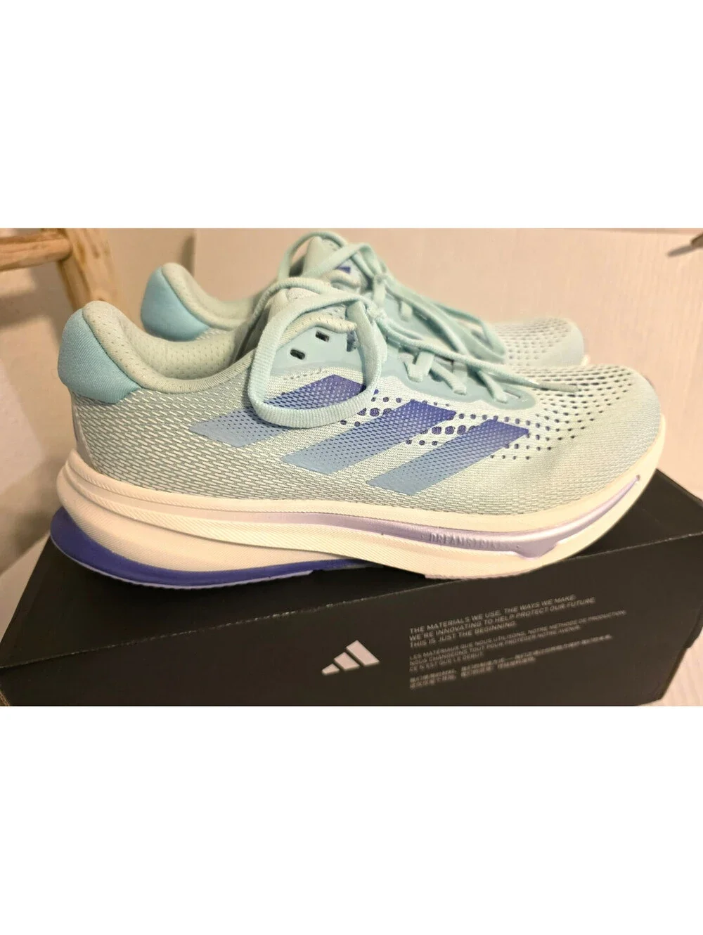 adidas Supernova Rise Womens Running Shoes Semi Flash Aqua Blue ID3595 NIB 6.5